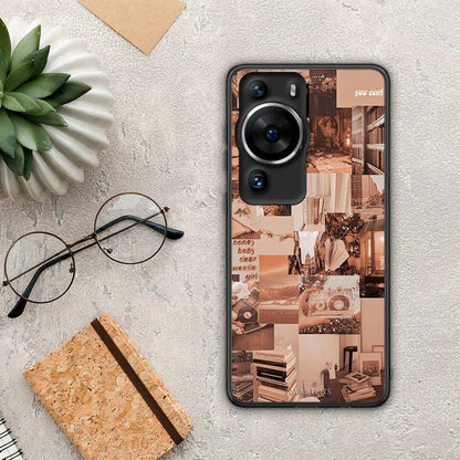 Θήκη Huawei P60 Pro Collage You Can από τη Smartfits με σχέδιο στο πίσω μέρος και μαύρο περίβλημα | Huawei P60 Pro Collage You Can Case with Colorful Back and Black Bezels