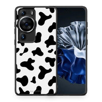 Thumbnail for Θήκη Huawei P60 Pro Cow Print από τη Smartfits με σχέδιο στο πίσω μέρος και μαύρο περίβλημα | Huawei P60 Pro Cow Print Case with Colorful Back and Black Bezels