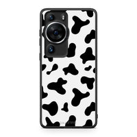 Thumbnail for Θήκη Huawei P60 Pro Cow Print από τη Smartfits με σχέδιο στο πίσω μέρος και μαύρο περίβλημα | Huawei P60 Pro Cow Print Case with Colorful Back and Black Bezels