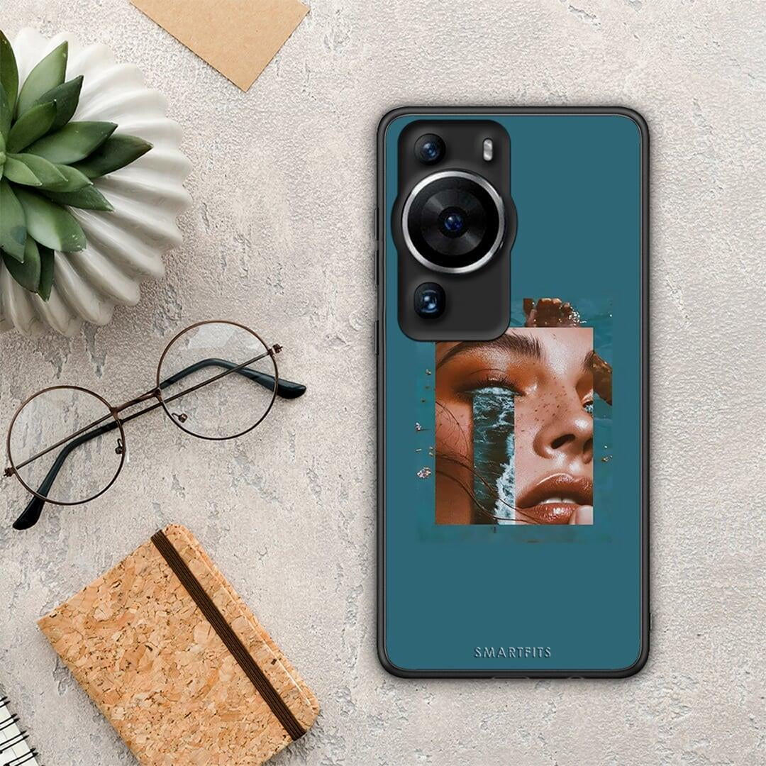 Θήκη Huawei P60 Pro Cry An Ocean από τη Smartfits με σχέδιο στο πίσω μέρος και μαύρο περίβλημα | Huawei P60 Pro Cry An Ocean Case with Colorful Back and Black Bezels