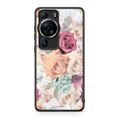 Θήκη Huawei P60 Pro Floral Bouquet από τη Smartfits με σχέδιο στο πίσω μέρος και μαύρο περίβλημα | Huawei P60 Pro Floral Bouquet Case with Colorful Back and Black Bezels