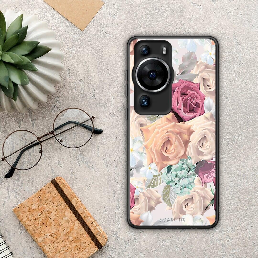 Θήκη Huawei P60 Pro Floral Bouquet από τη Smartfits με σχέδιο στο πίσω μέρος και μαύρο περίβλημα | Huawei P60 Pro Floral Bouquet Case with Colorful Back and Black Bezels