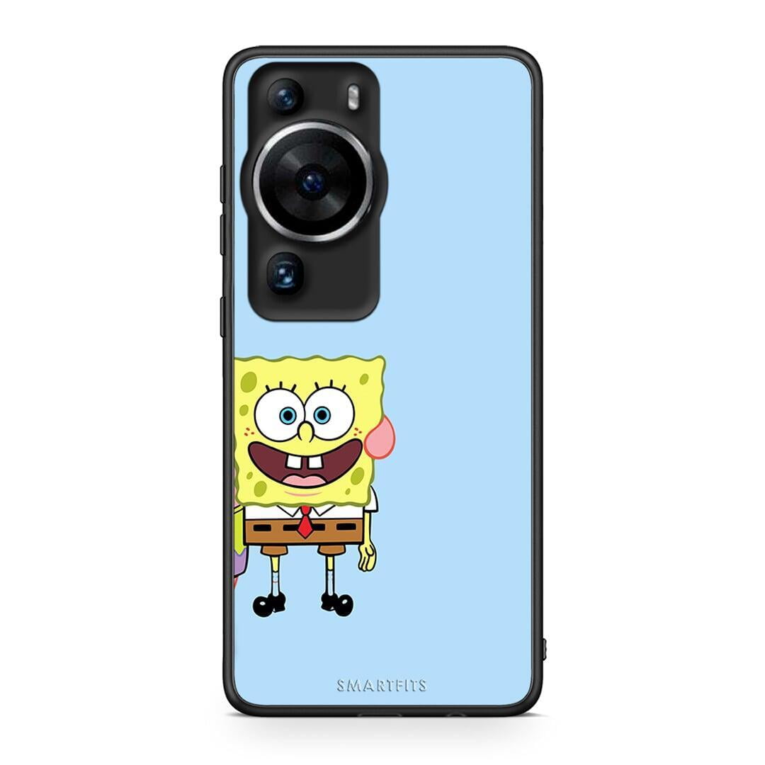 Θήκη Huawei P60 Pro Friends Bob από τη Smartfits με σχέδιο στο πίσω μέρος και μαύρο περίβλημα | Huawei P60 Pro Friends Bob Case with Colorful Back and Black Bezels