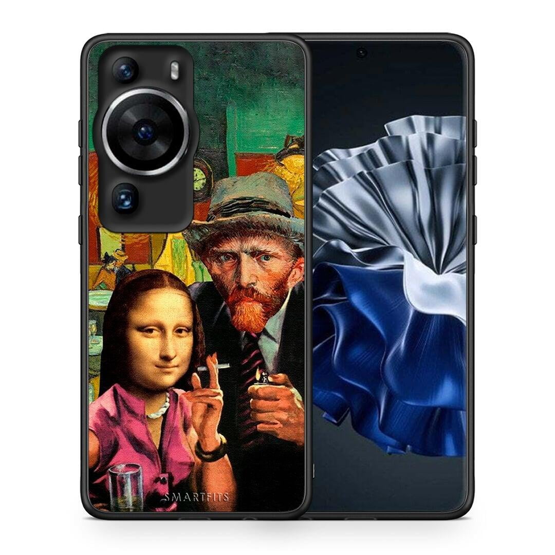 Θήκη Huawei P60 Pro Funny Art από τη Smartfits με σχέδιο στο πίσω μέρος και μαύρο περίβλημα | Huawei P60 Pro Funny Art Case with Colorful Back and Black Bezels