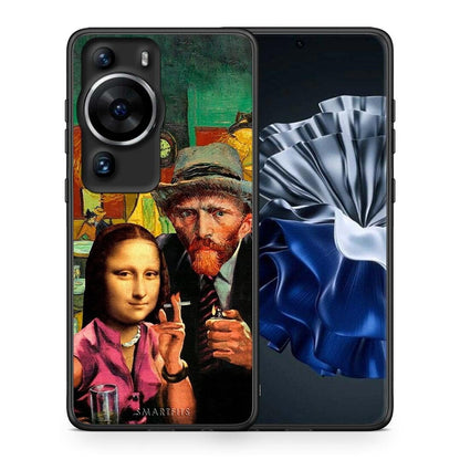 Θήκη Huawei P60 Pro Funny Art από τη Smartfits με σχέδιο στο πίσω μέρος και μαύρο περίβλημα | Huawei P60 Pro Funny Art Case with Colorful Back and Black Bezels