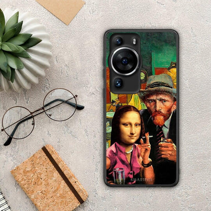 Θήκη Huawei P60 Pro Funny Art από τη Smartfits με σχέδιο στο πίσω μέρος και μαύρο περίβλημα | Huawei P60 Pro Funny Art Case with Colorful Back and Black Bezels