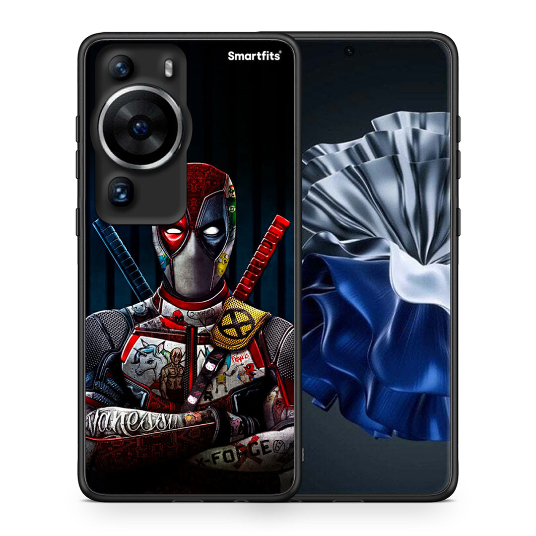 Θήκη Huawei P60 Pro Funny Guy από τη Smartfits με σχέδιο στο πίσω μέρος και μαύρο περίβλημα | Huawei P60 Pro Funny Guy Case with Colorful Back and Black Bezels