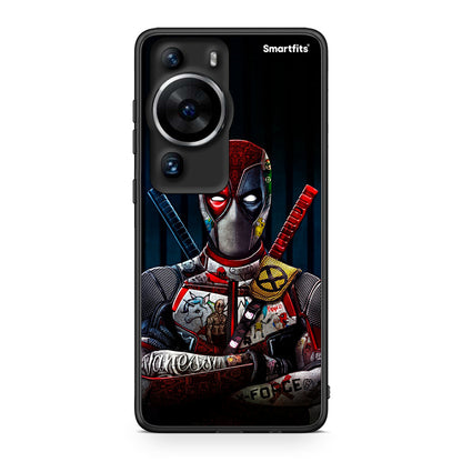 Θήκη Huawei P60 Pro Funny Guy από τη Smartfits με σχέδιο στο πίσω μέρος και μαύρο περίβλημα | Huawei P60 Pro Funny Guy Case with Colorful Back and Black Bezels