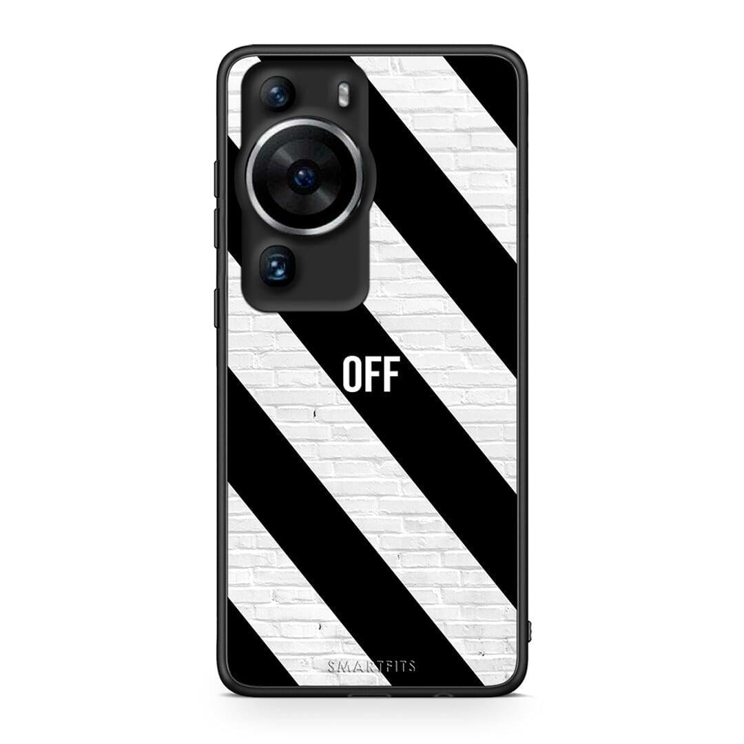 Θήκη Huawei P60 Pro Get Off από τη Smartfits με σχέδιο στο πίσω μέρος και μαύρο περίβλημα | Huawei P60 Pro Get Off Case with Colorful Back and Black Bezels