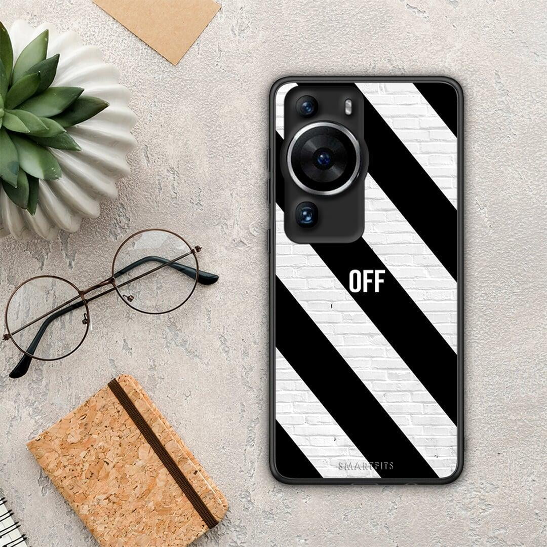 Θήκη Huawei P60 Pro Get Off από τη Smartfits με σχέδιο στο πίσω μέρος και μαύρο περίβλημα | Huawei P60 Pro Get Off Case with Colorful Back and Black Bezels