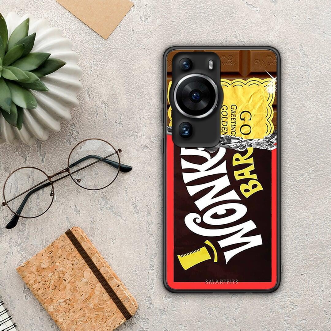 Θήκη Huawei P60 Pro Golden Ticket από τη Smartfits με σχέδιο στο πίσω μέρος και μαύρο περίβλημα | Huawei P60 Pro Golden Ticket Case with Colorful Back and Black Bezels