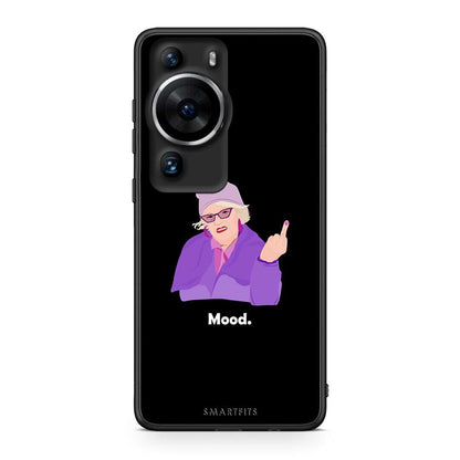 Θήκη Huawei P60 Pro Grandma Mood Black από τη Smartfits με σχέδιο στο πίσω μέρος και μαύρο περίβλημα | Huawei P60 Pro Grandma Mood Black Case with Colorful Back and Black Bezels