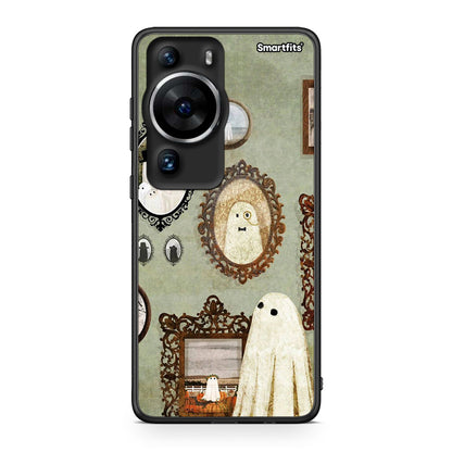 Θήκη Huawei P60 Pro Halloween Ghost Season από τη Smartfits με σχέδιο στο πίσω μέρος και μαύρο περίβλημα | Huawei P60 Pro Halloween Ghost Season Case with Colorful Back and Black Bezels