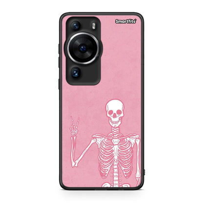 Θήκη Huawei P60 Pro Halloween Motivation από τη Smartfits με σχέδιο στο πίσω μέρος και μαύρο περίβλημα | Huawei P60 Pro Halloween Motivation Case with Colorful Back and Black Bezels