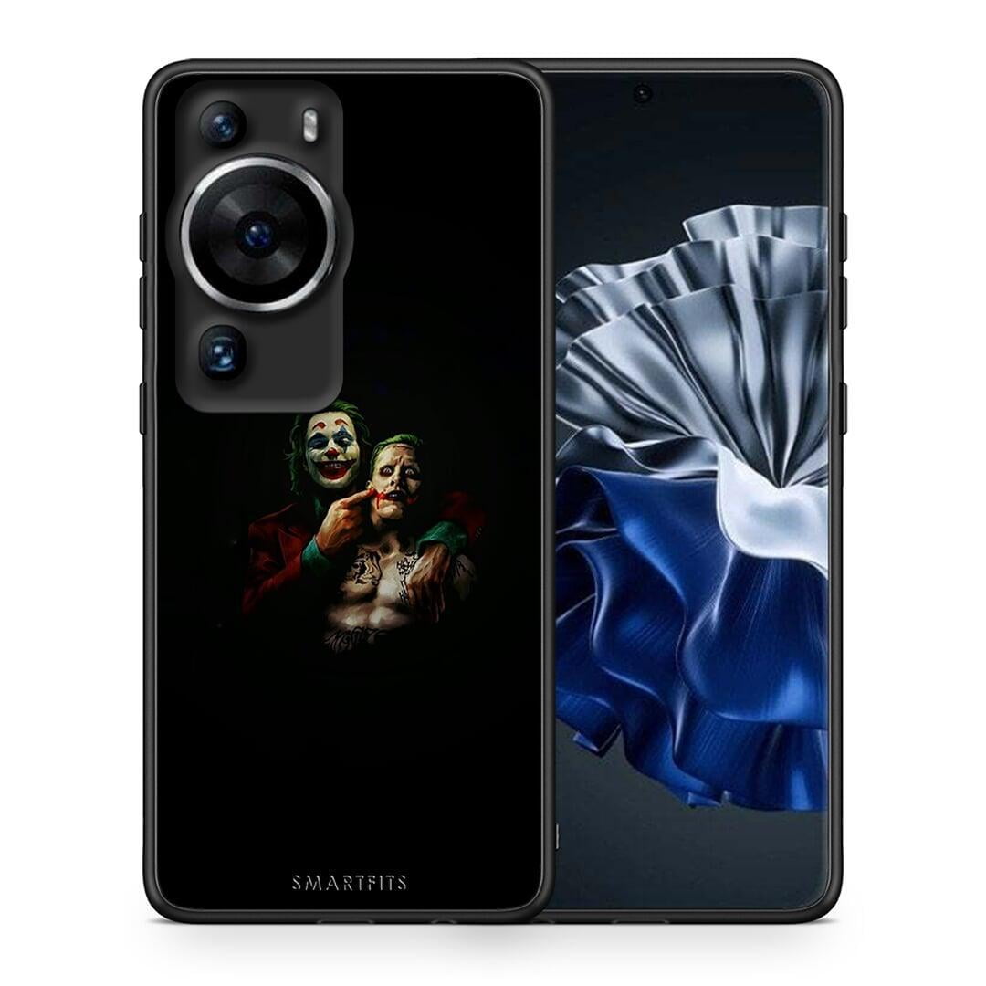 Θήκη Huawei P60 Pro Hero Clown από τη Smartfits με σχέδιο στο πίσω μέρος και μαύρο περίβλημα | Huawei P60 Pro Hero Clown Case with Colorful Back and Black Bezels