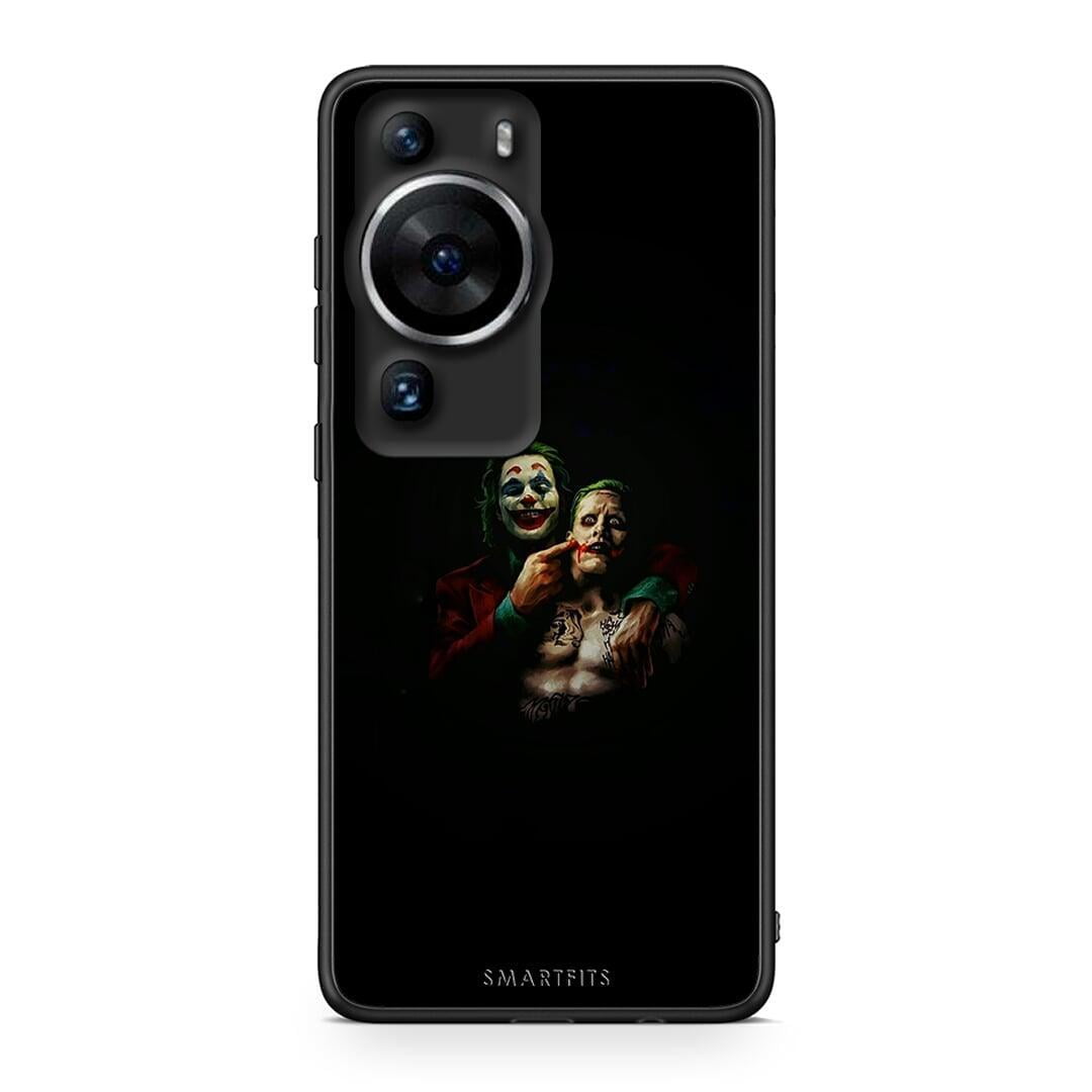 Θήκη Huawei P60 Pro Hero Clown από τη Smartfits με σχέδιο στο πίσω μέρος και μαύρο περίβλημα | Huawei P60 Pro Hero Clown Case with Colorful Back and Black Bezels