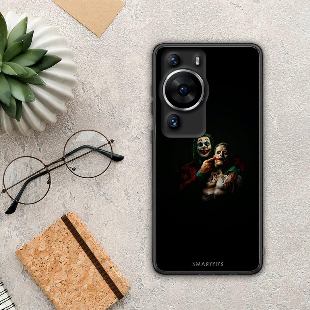 Θήκη Huawei P60 Pro Hero Clown από τη Smartfits με σχέδιο στο πίσω μέρος και μαύρο περίβλημα | Huawei P60 Pro Hero Clown Case with Colorful Back and Black Bezels