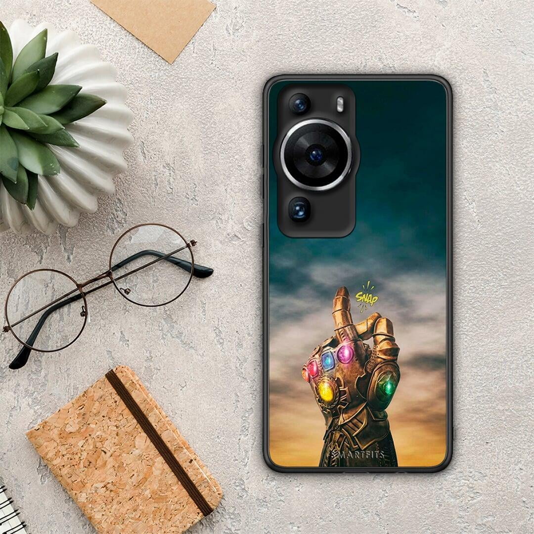 Θήκη Huawei P60 Pro Infinity Snap από τη Smartfits με σχέδιο στο πίσω μέρος και μαύρο περίβλημα | Huawei P60 Pro Infinity Snap Case with Colorful Back and Black Bezels