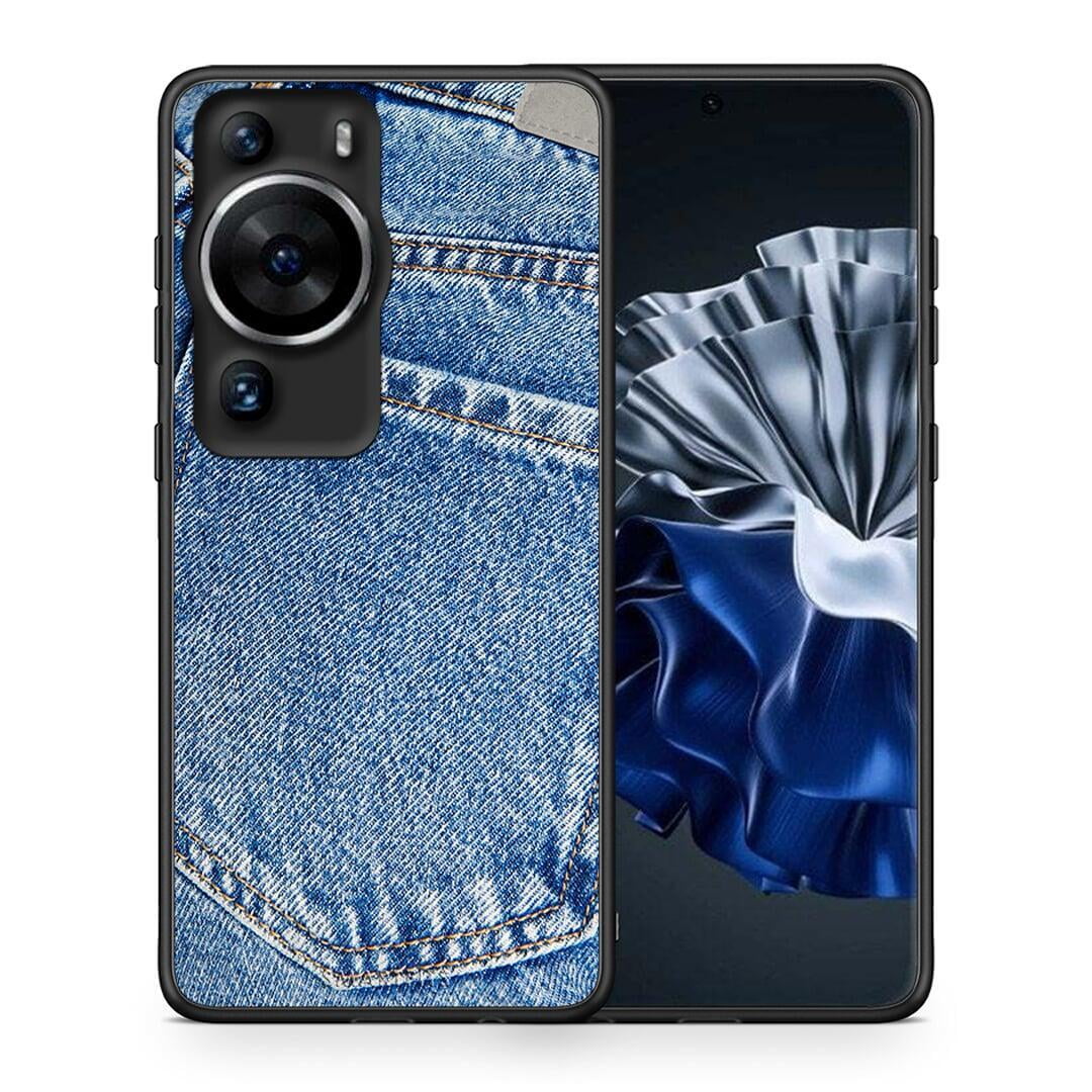 Θήκη Huawei P60 Pro Jeans Pocket από τη Smartfits με σχέδιο στο πίσω μέρος και μαύρο περίβλημα | Huawei P60 Pro Jeans Pocket Case with Colorful Back and Black Bezels