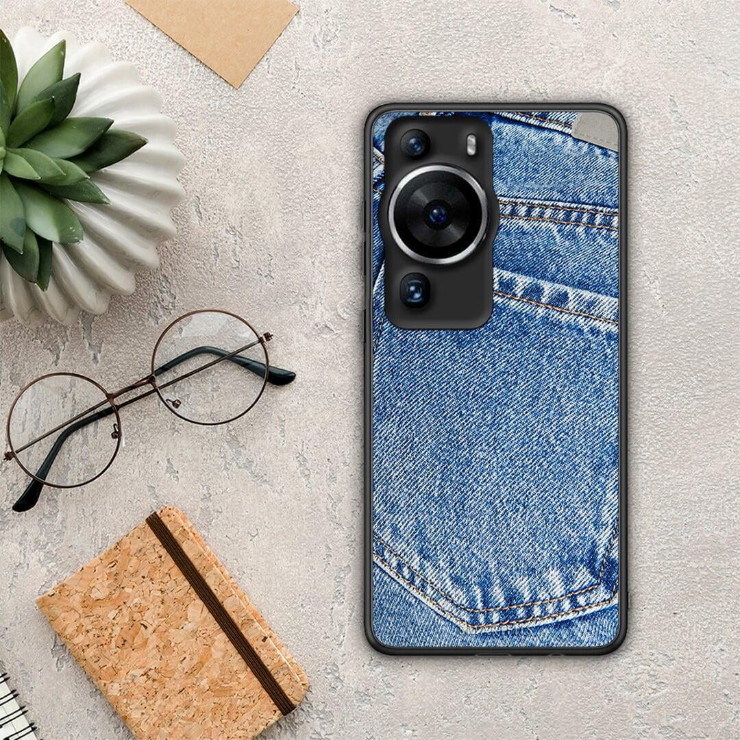 Θήκη Huawei P60 Pro Jeans Pocket από τη Smartfits με σχέδιο στο πίσω μέρος και μαύρο περίβλημα | Huawei P60 Pro Jeans Pocket Case with Colorful Back and Black Bezels