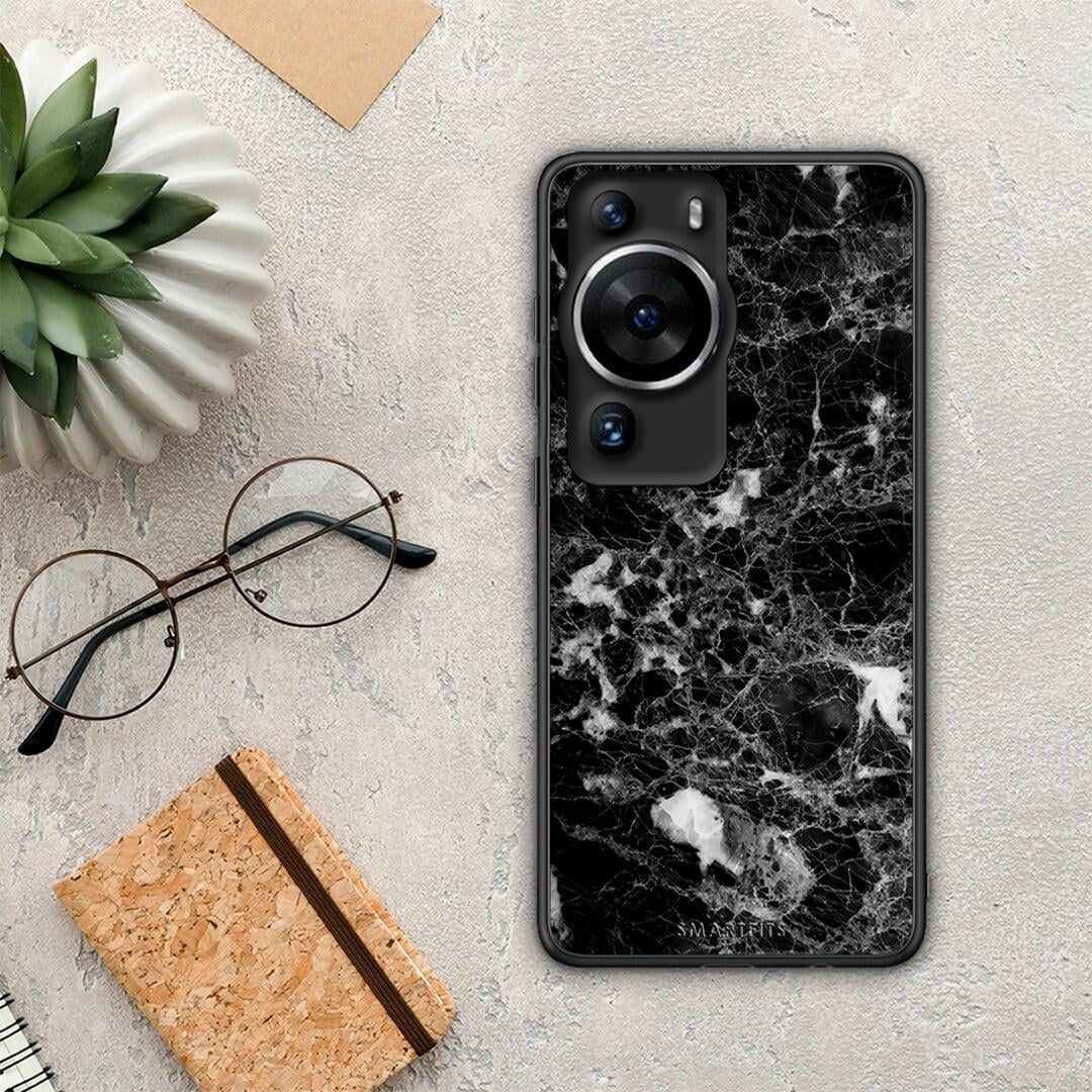 Θήκη Huawei P60 Pro Marble Male από τη Smartfits με σχέδιο στο πίσω μέρος και μαύρο περίβλημα | Huawei P60 Pro Marble Male Case with Colorful Back and Black Bezels