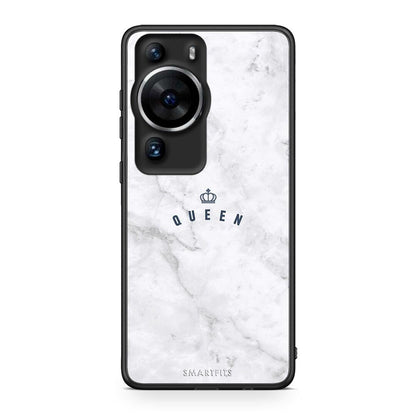Θήκη Huawei P60 Pro Marble Queen από τη Smartfits με σχέδιο στο πίσω μέρος και μαύρο περίβλημα | Huawei P60 Pro Marble Queen Case with Colorful Back and Black Bezels