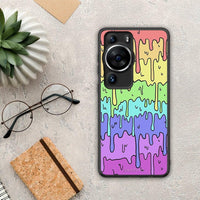 Thumbnail for Θήκη Huawei P60 Pro Melting Rainbow από τη Smartfits με σχέδιο στο πίσω μέρος και μαύρο περίβλημα | Huawei P60 Pro Melting Rainbow Case with Colorful Back and Black Bezels