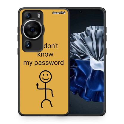 Θήκη Huawei P60 Pro My Password από τη Smartfits με σχέδιο στο πίσω μέρος και μαύρο περίβλημα | Huawei P60 Pro My Password Case with Colorful Back and Black Bezels