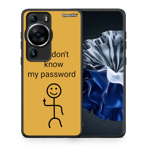 Θήκη Huawei P60 Pro My Password από τη Smartfits με σχέδιο στο πίσω μέρος και μαύρο περίβλημα | Huawei P60 Pro My Password Case with Colorful Back and Black Bezels