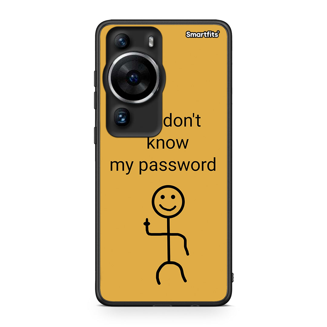 Θήκη Huawei P60 Pro My Password από τη Smartfits με σχέδιο στο πίσω μέρος και μαύρο περίβλημα | Huawei P60 Pro My Password Case with Colorful Back and Black Bezels