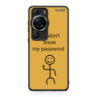 Thumbnail for Θήκη Huawei P60 Pro My Password από τη Smartfits με σχέδιο στο πίσω μέρος και μαύρο περίβλημα | Huawei P60 Pro My Password Case with Colorful Back and Black Bezels