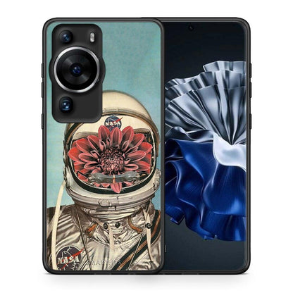 Θήκη Huawei P60 Pro Nasa Bloom από τη Smartfits με σχέδιο στο πίσω μέρος και μαύρο περίβλημα | Huawei P60 Pro Nasa Bloom Case with Colorful Back and Black Bezels