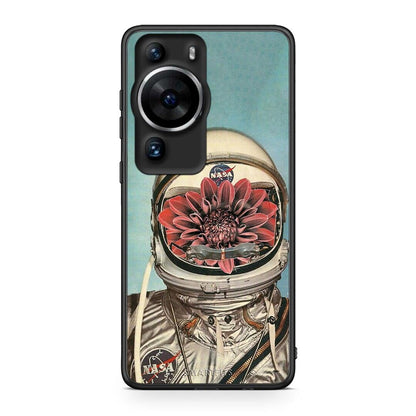 Θήκη Huawei P60 Pro Nasa Bloom από τη Smartfits με σχέδιο στο πίσω μέρος και μαύρο περίβλημα | Huawei P60 Pro Nasa Bloom Case with Colorful Back and Black Bezels
