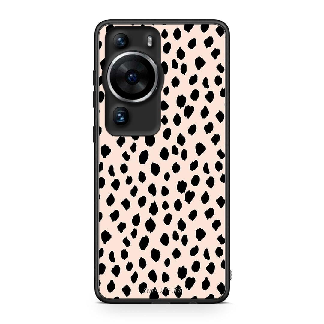 Θήκη Huawei P60 Pro New Polka Dots από τη Smartfits με σχέδιο στο πίσω μέρος και μαύρο περίβλημα | Huawei P60 Pro New Polka Dots Case with Colorful Back and Black Bezels