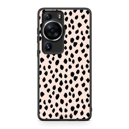 Θήκη Huawei P60 Pro New Polka Dots από τη Smartfits με σχέδιο στο πίσω μέρος και μαύρο περίβλημα | Huawei P60 Pro New Polka Dots Case with Colorful Back and Black Bezels
