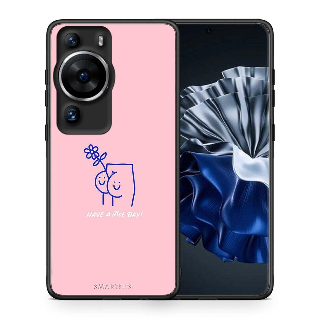 Θήκη Huawei P60 Pro Nice Day από τη Smartfits με σχέδιο στο πίσω μέρος και μαύρο περίβλημα | Huawei P60 Pro Nice Day Case with Colorful Back and Black Bezels