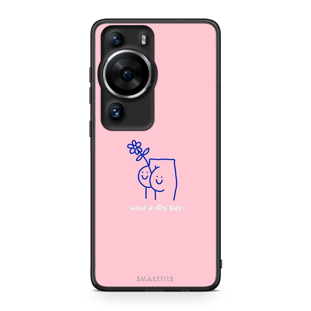 Θήκη Huawei P60 Pro Nice Day από τη Smartfits με σχέδιο στο πίσω μέρος και μαύρο περίβλημα | Huawei P60 Pro Nice Day Case with Colorful Back and Black Bezels