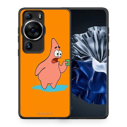 Θήκη Huawei P60 Pro No Money 1 από τη Smartfits με σχέδιο στο πίσω μέρος και μαύρο περίβλημα | Huawei P60 Pro No Money 1 Case with Colorful Back and Black Bezels