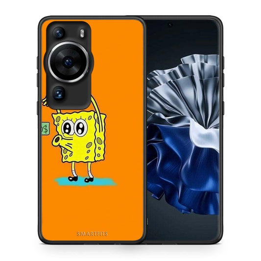 Θήκη Huawei P60 Pro No Money 2 από τη Smartfits με σχέδιο στο πίσω μέρος και μαύρο περίβλημα | Huawei P60 Pro No Money 2 Case with Colorful Back and Black Bezels