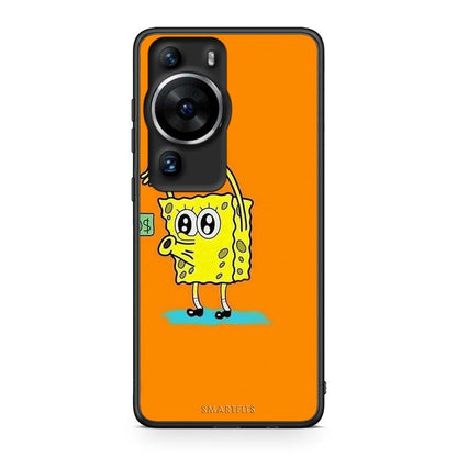 Θήκη Huawei P60 Pro No Money 2 από τη Smartfits με σχέδιο στο πίσω μέρος και μαύρο περίβλημα | Huawei P60 Pro No Money 2 Case with Colorful Back and Black Bezels