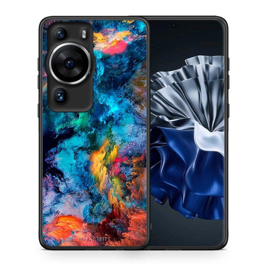 Θήκη Huawei P60 Pro Paint Crayola από τη Smartfits με σχέδιο στο πίσω μέρος και μαύρο περίβλημα | Huawei P60 Pro Paint Crayola Case with Colorful Back and Black Bezels