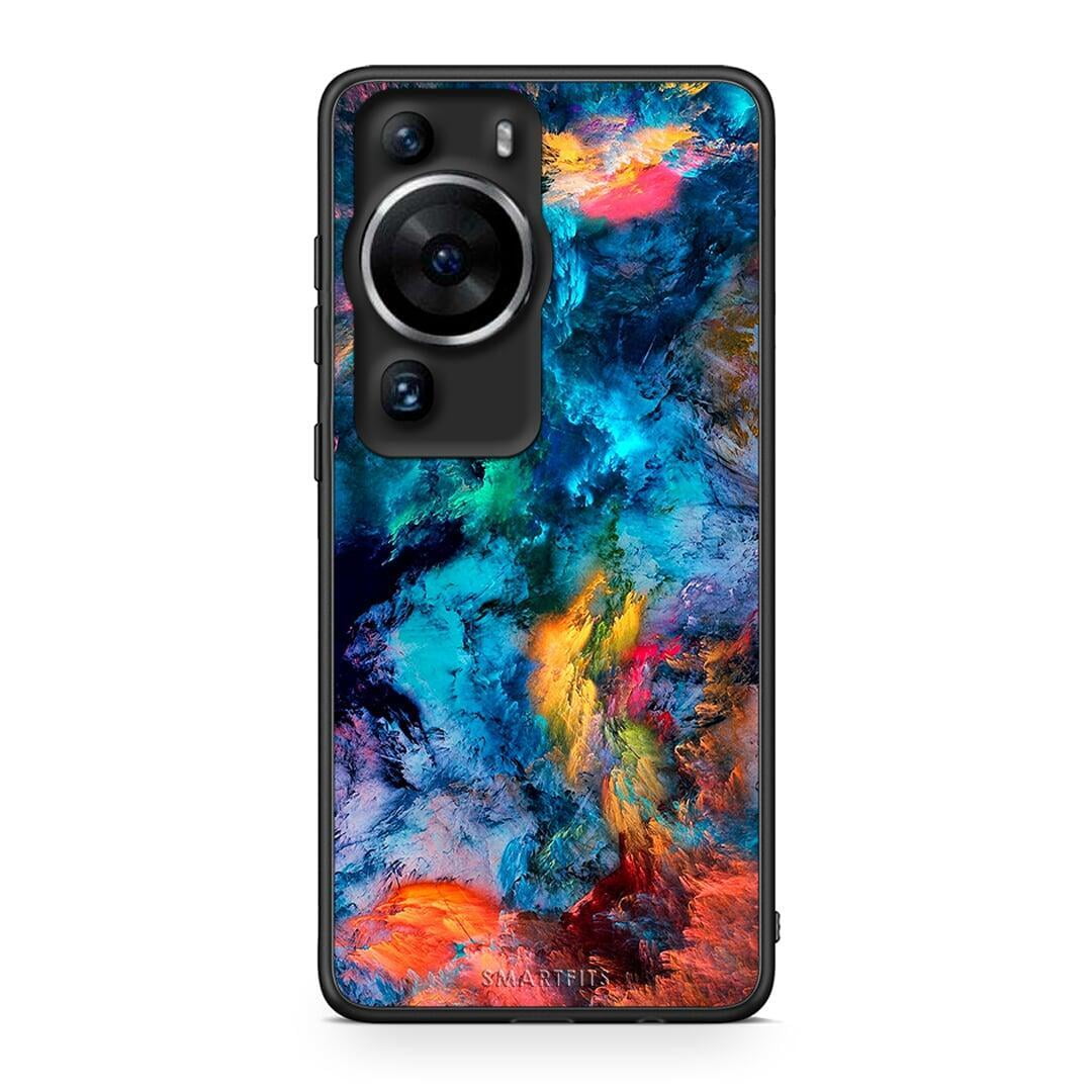 Θήκη Huawei P60 Pro Paint Crayola από τη Smartfits με σχέδιο στο πίσω μέρος και μαύρο περίβλημα | Huawei P60 Pro Paint Crayola Case with Colorful Back and Black Bezels