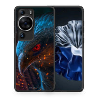 Thumbnail for Θήκη Huawei P60 Pro PopArt Eagle από τη Smartfits με σχέδιο στο πίσω μέρος και μαύρο περίβλημα | Huawei P60 Pro PopArt Eagle Case with Colorful Back and Black Bezels