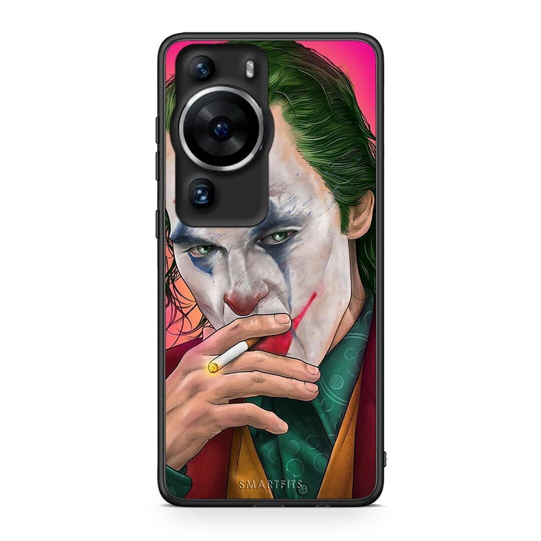Θήκη Huawei P60 Pro PopArt JokesOnU από τη Smartfits με σχέδιο στο πίσω μέρος και μαύρο περίβλημα | Huawei P60 Pro PopArt JokesOnU Case with Colorful Back and Black Bezels