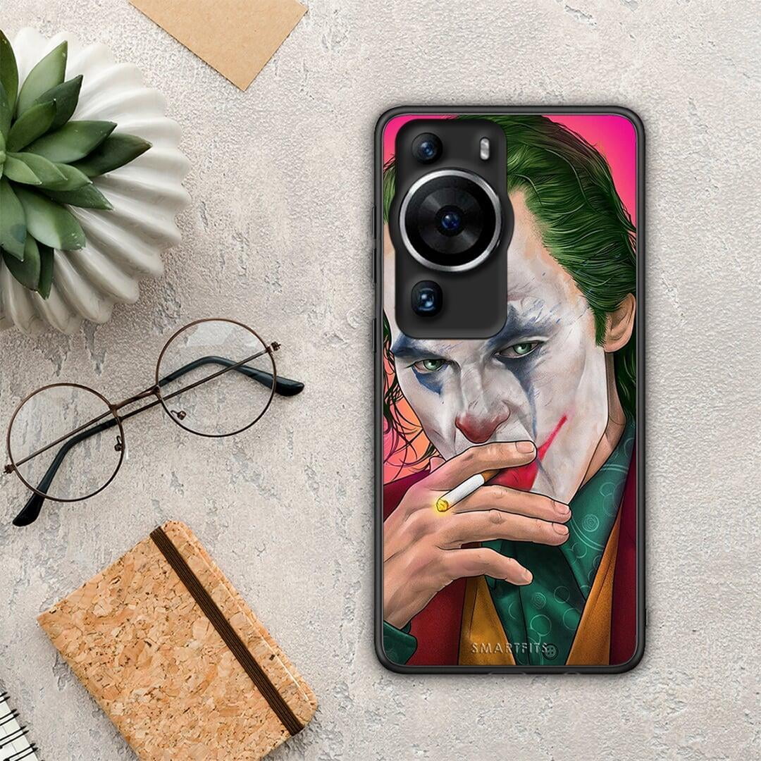 Θήκη Huawei P60 Pro PopArt JokesOnU από τη Smartfits με σχέδιο στο πίσω μέρος και μαύρο περίβλημα | Huawei P60 Pro PopArt JokesOnU Case with Colorful Back and Black Bezels