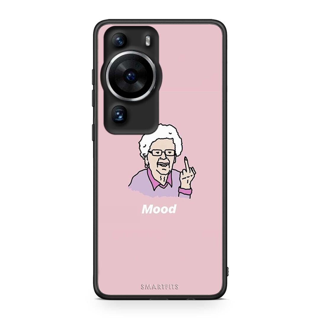 Θήκη Huawei P60 Pro PopArt Mood από τη Smartfits με σχέδιο στο πίσω μέρος και μαύρο περίβλημα | Huawei P60 Pro PopArt Mood Case with Colorful Back and Black Bezels