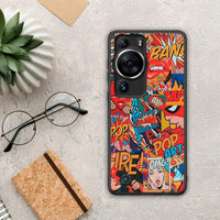 Thumbnail for Θήκη Huawei P60 Pro PopArt OMG από τη Smartfits με σχέδιο στο πίσω μέρος και μαύρο περίβλημα | Huawei P60 Pro PopArt OMG Case with Colorful Back and Black Bezels