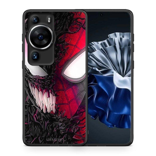 Θήκη Huawei P60 Pro PopArt SpiderVenom από τη Smartfits με σχέδιο στο πίσω μέρος και μαύρο περίβλημα | Huawei P60 Pro PopArt SpiderVenom Case with Colorful Back and Black Bezels