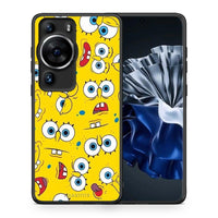 Thumbnail for Θήκη Huawei P60 Pro PopArt Sponge από τη Smartfits με σχέδιο στο πίσω μέρος και μαύρο περίβλημα | Huawei P60 Pro PopArt Sponge Case with Colorful Back and Black Bezels