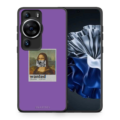 Θήκη Huawei P60 Pro Popart Monalisa από τη Smartfits με σχέδιο στο πίσω μέρος και μαύρο περίβλημα | Huawei P60 Pro Popart Monalisa Case with Colorful Back and Black Bezels